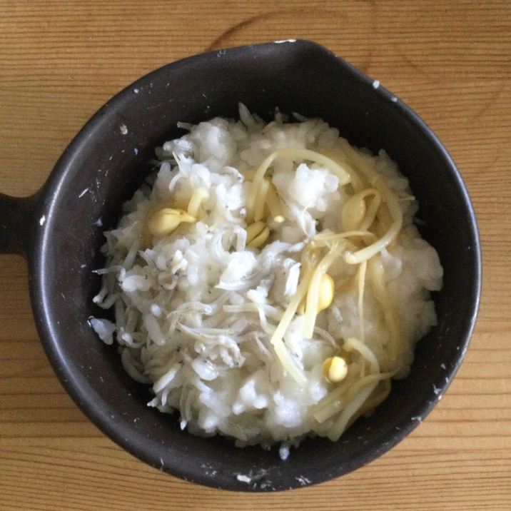 しらすもやし入り☆温めご飯♪